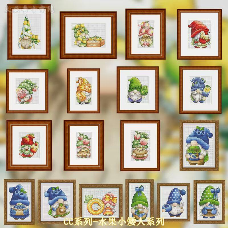 Cross Stitch Stamped Kits Beginners - 【CC Series - Fruit Dwarf Series】Beginner