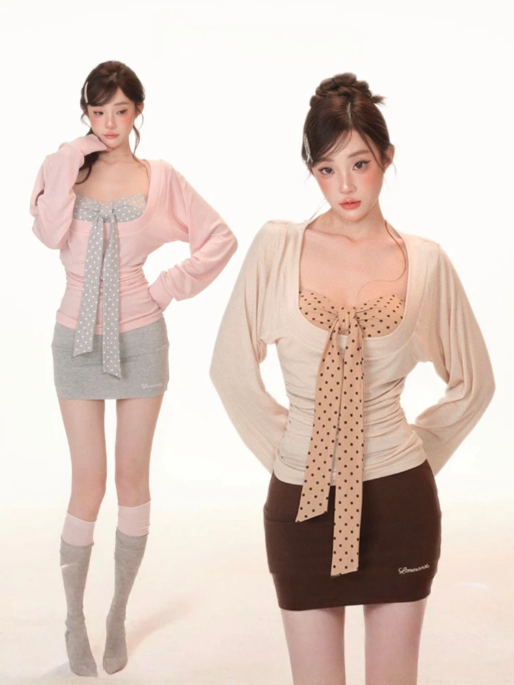 Y2K Two Piece Set: Sexy Pleate - Embroidery 评论和价格