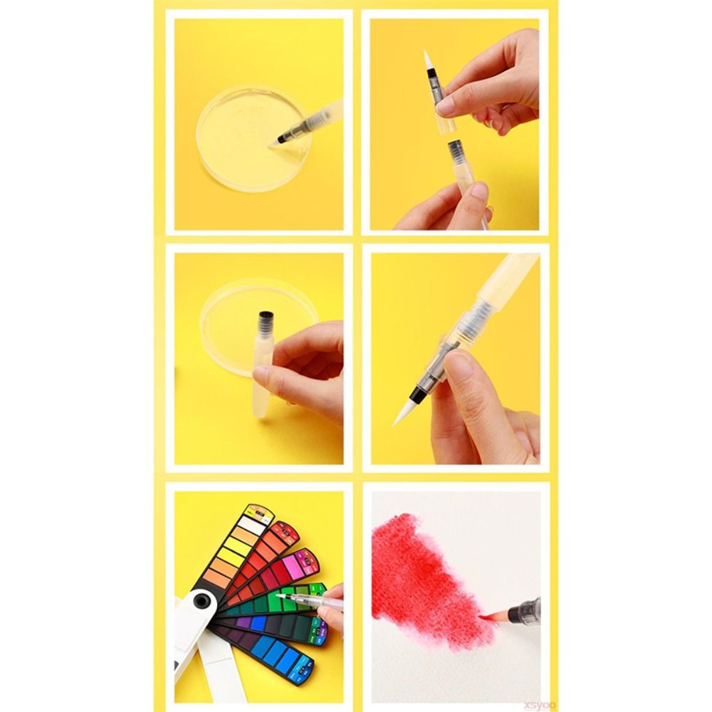 Portable Folding Watercolor Pa - Watercolor Paint Set Solid Pigment 评论和价格