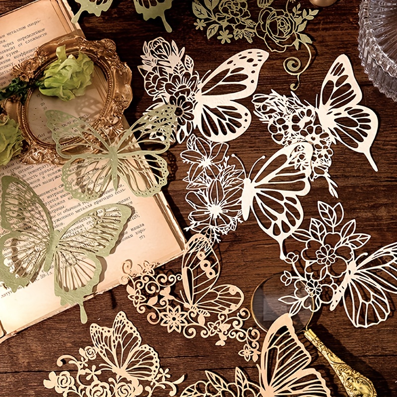 10 pcs Vintage Lace Hollow Mat - Vintage Junk Journal Scrapbooking Paper 评论和价格
