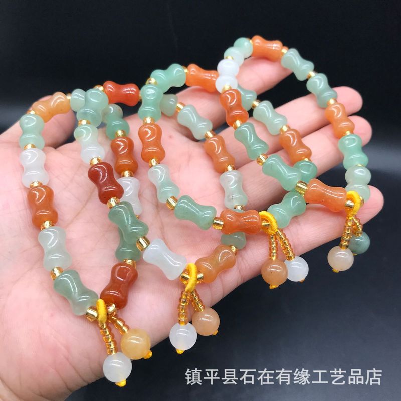 Natural Aventurine Bamboo , Go - Beading 评论和价格