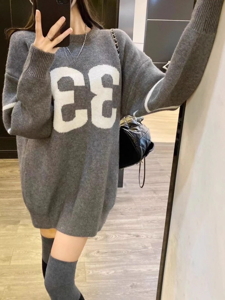 Y2K Vintage Knitted Sweater Wo - Embroidery 评论和价格