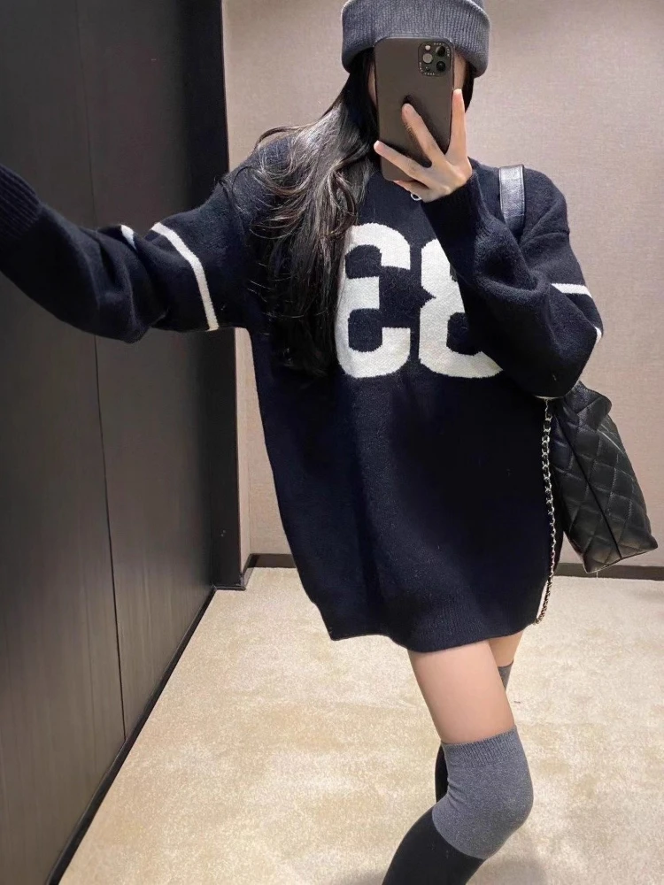 Y2K Vintage Knitted Sweater Wo - Embroidery 评论和价格