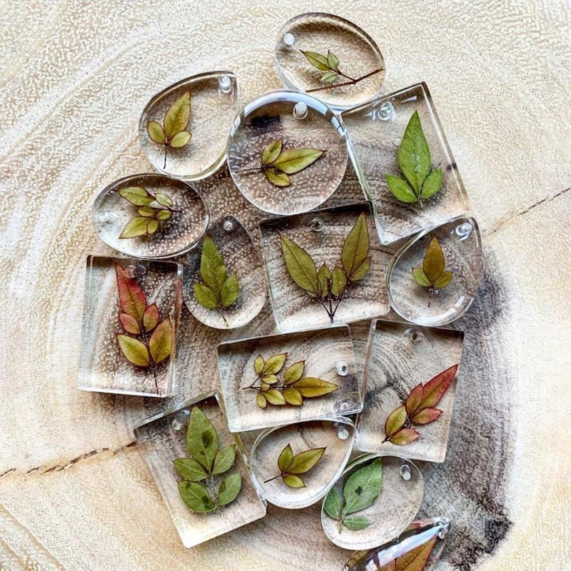 20Pcs Set DIY Keychain Pendant - Silicone Epoxy Resin Molds Set 评论和价格