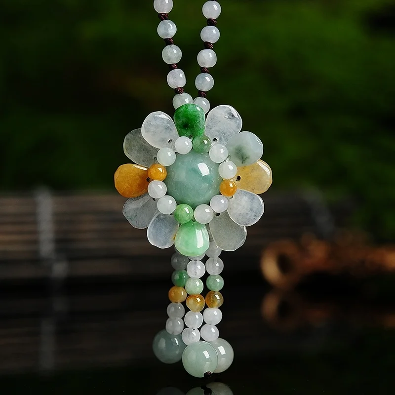 Certified Burmese Jade Sunflow - Beading 评论和价格