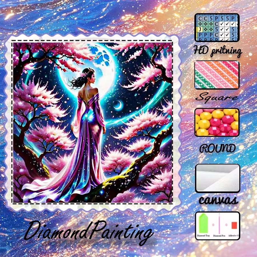 1 piece 5D DIY flocking cloth, - 5D Diamond Painting Kit Full Drill 评论和价格