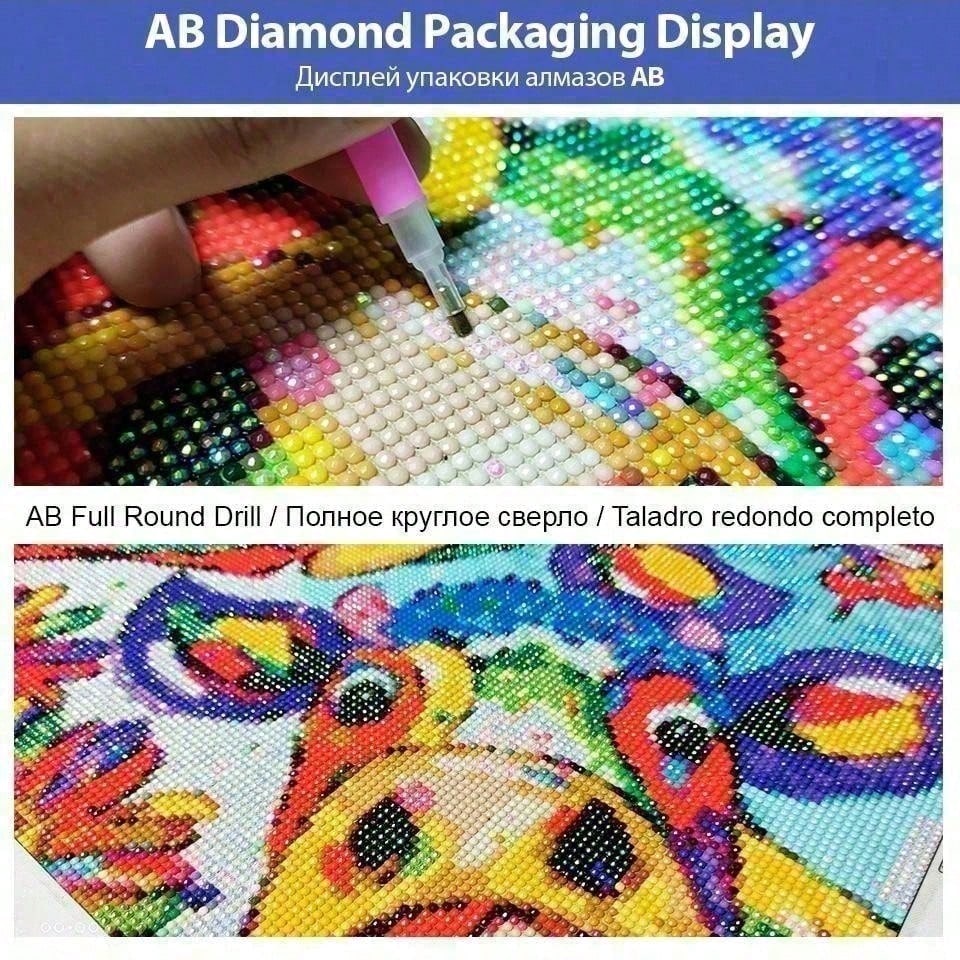 1 piece - 5D-DIY - Flocking cl - 5D Diamond Painting Kit Full Drill 评论和价格