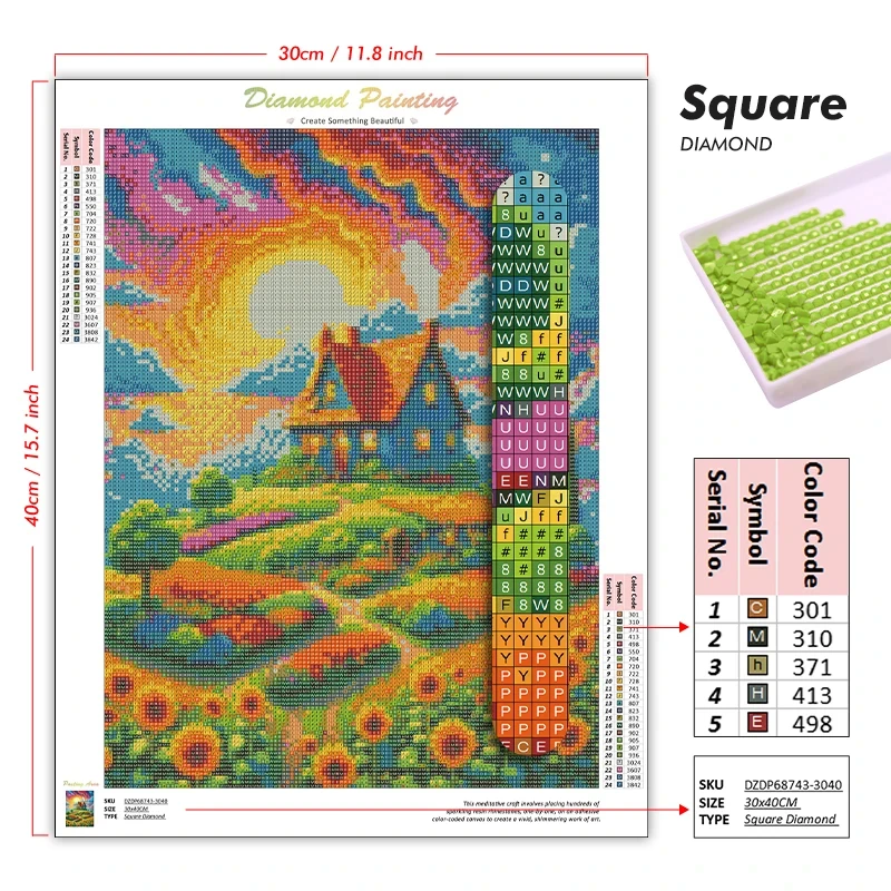 5D DIY Diamond Painting Kit Sa - 5D Diamond Painting Kit Full Drill 评论和价格