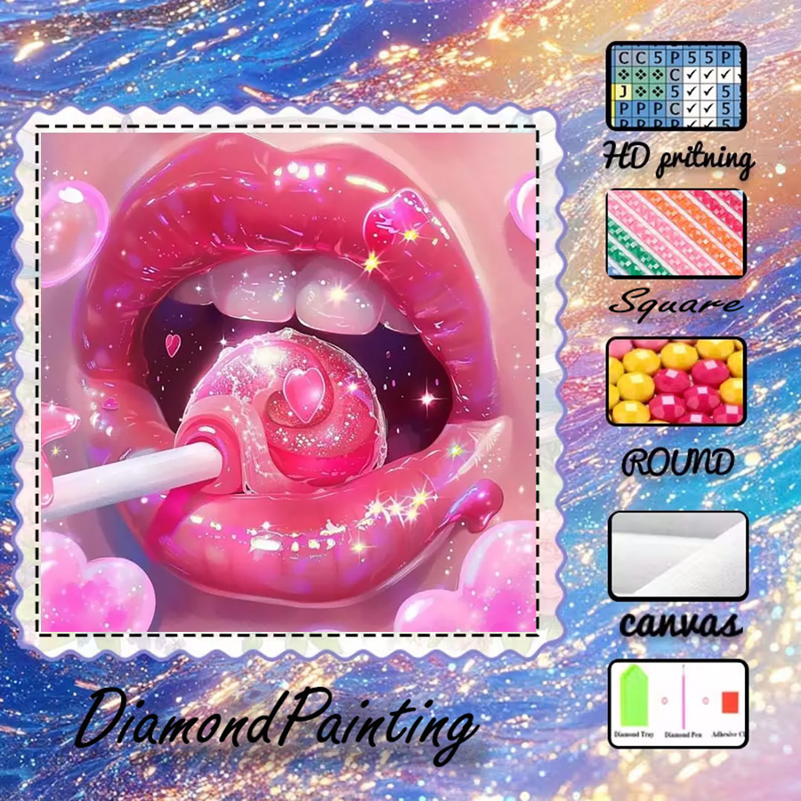 1 piece - 5D-DIY - Flocking cl - 5D Diamond Painting Kit Full Drill 评论和价格