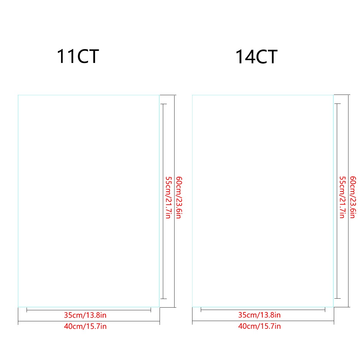1 Set of 40X60CM/15.7x23.6ch S - Cotton Embroidery Thread Skeins 评论和价格