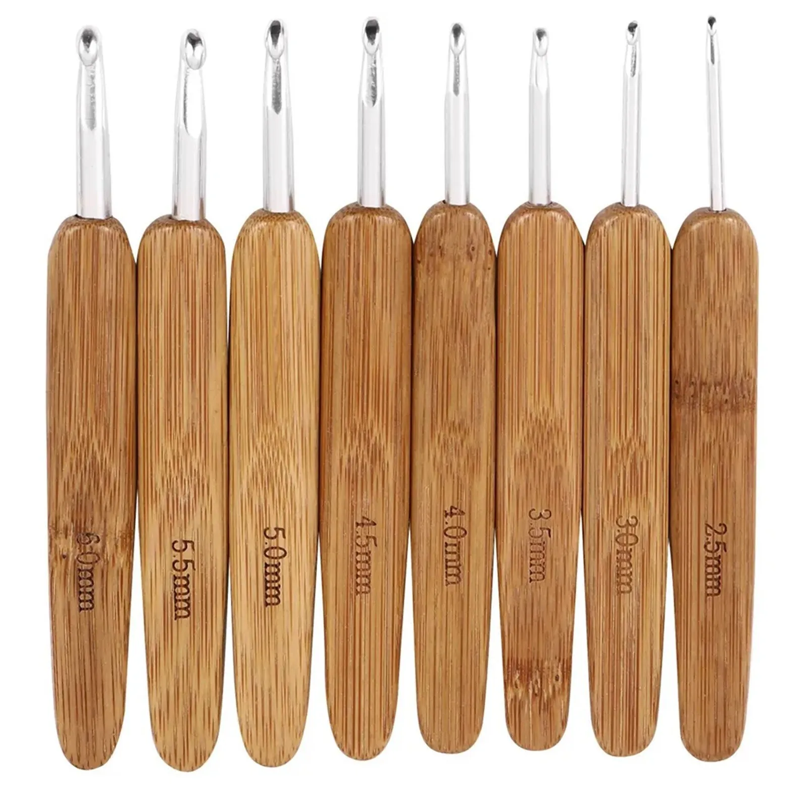 Artisanal Bamboo-Wood Crochet  - Wooden Crochet Hooks Ergonomic Handle 评论和价格