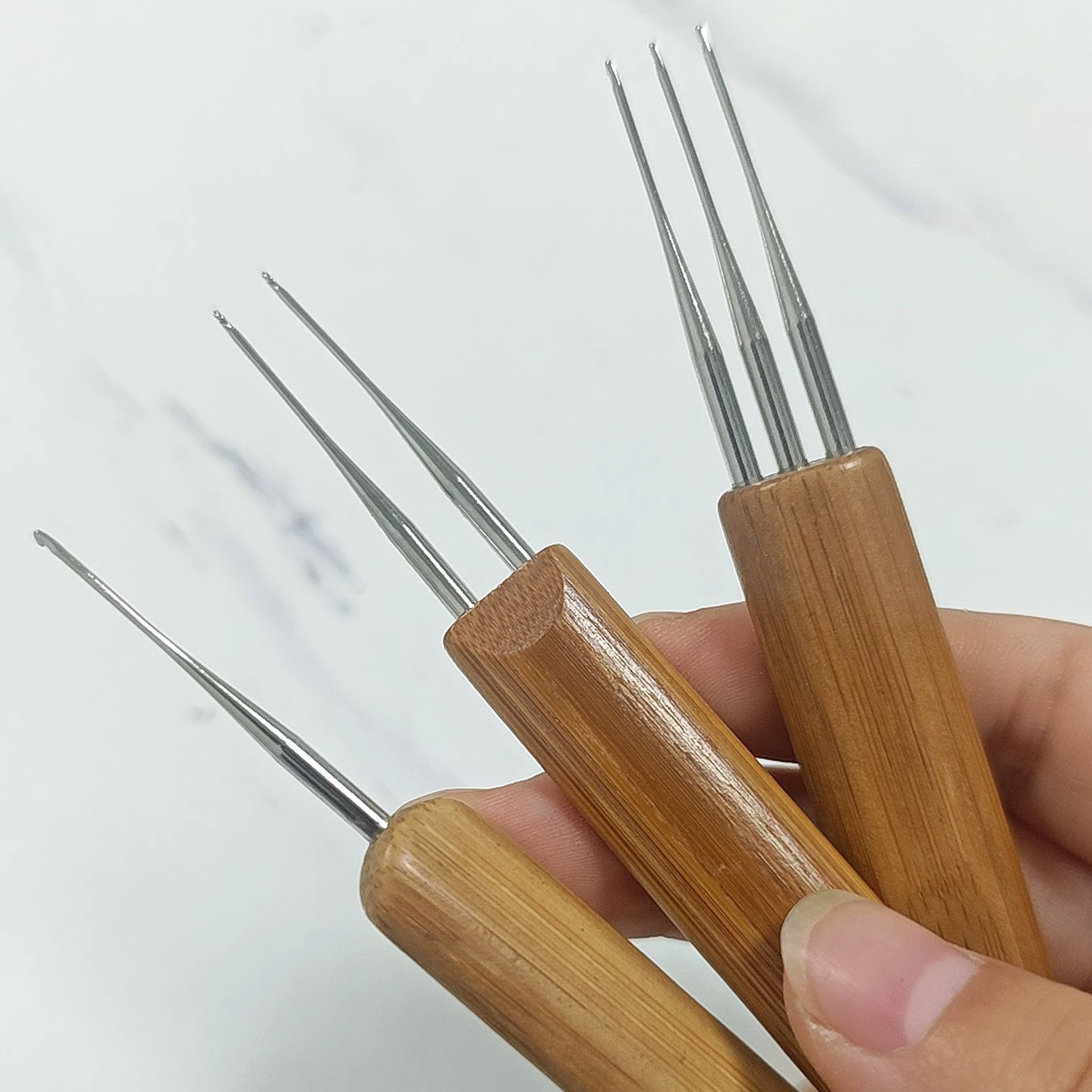 Ergonomic Crochet Hooks with B - Wooden Crochet Hooks Ergonomic Handle 评论和价格