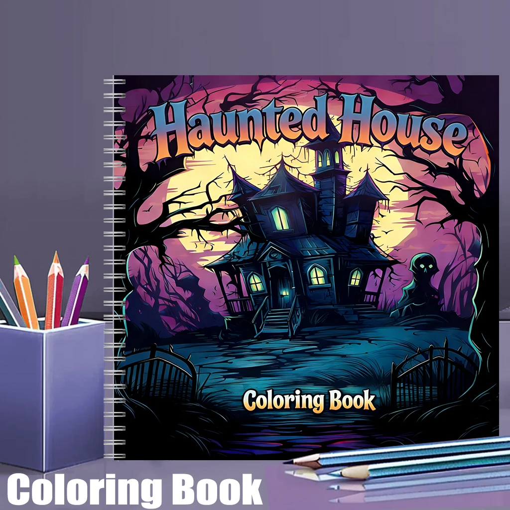 Haunted House Coloring Book fo - Painting Supplies 评论和价格
