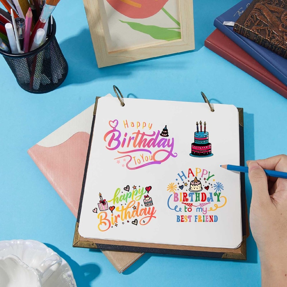 Happy Birthday Clear Stamps fo - Clear Silicone Stamps For Card Making 评论和价格