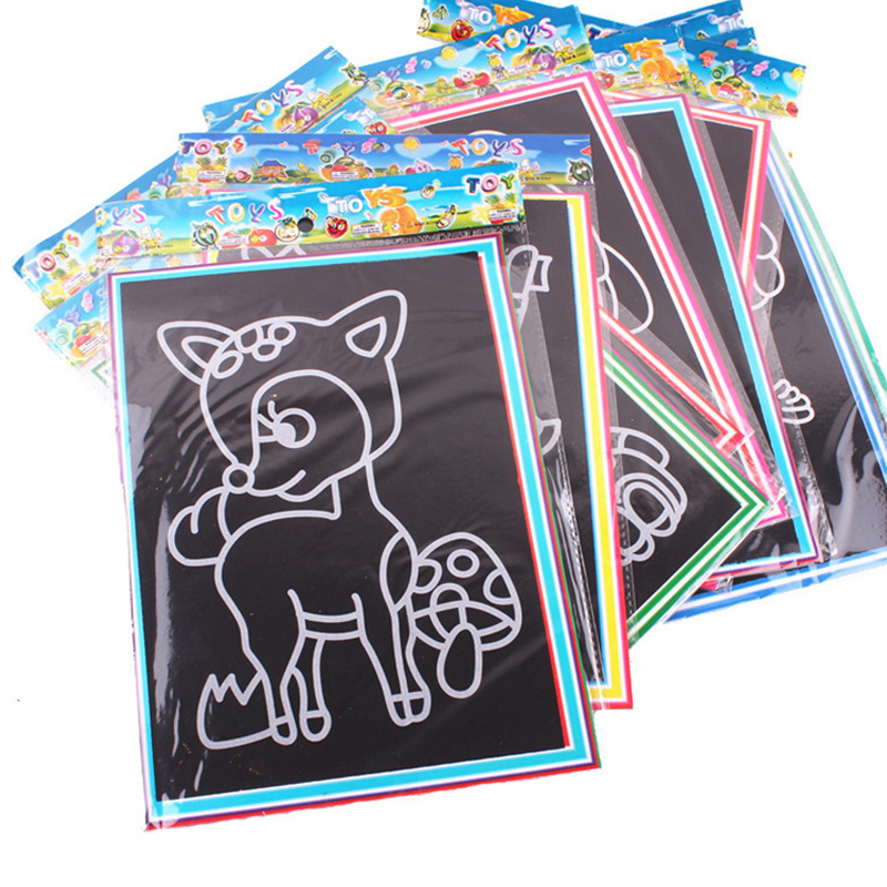 10Sheets Scratching Painting P - Painting Supplies 评论和价格