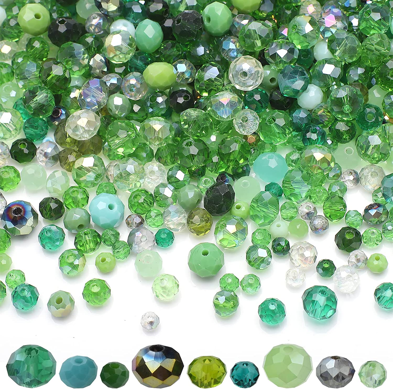 2/3/4/6/8mm AB Faceted Glass R - Glass Seed Beads 2Mm Jewelry Making 评论和价格