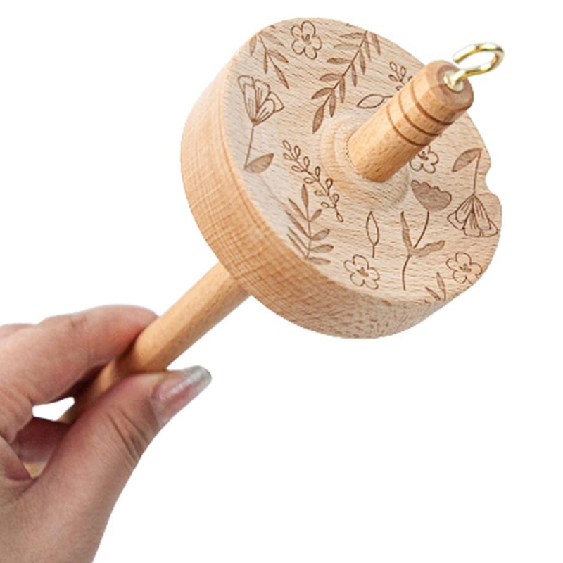 Drop Spindle Yarn Tool,Wooden  - Sewing 评论和价格
