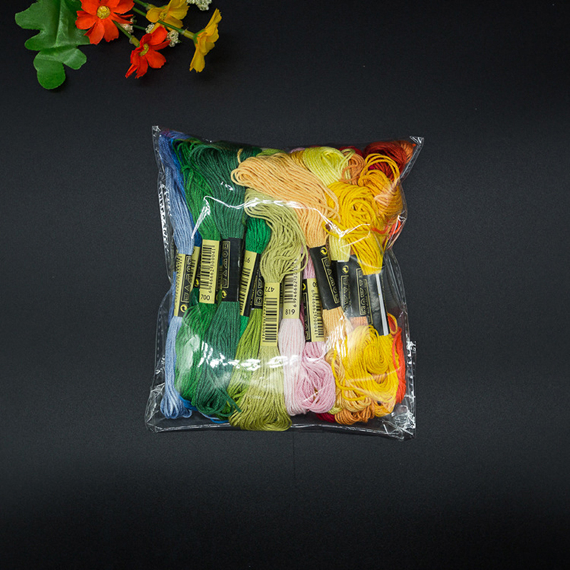 C 24/100/50 Multicolor Cross   - Cotton Embroidery Thread Skeins 评论和价格