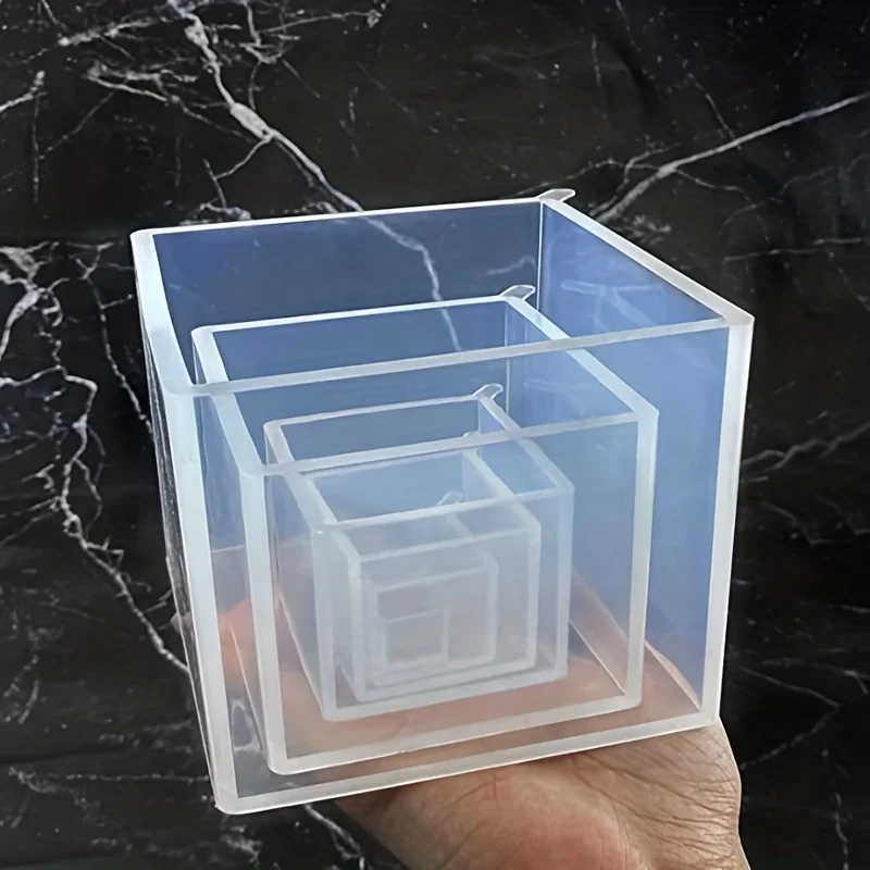5 pcs Square Resin Mold Silico - Silicone Epoxy Resin Molds Set 评论和价格