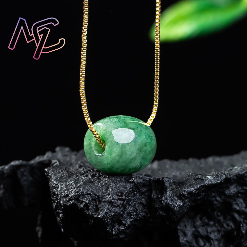 Natural Real Jade Bead Pendant - Beading 评论和价格