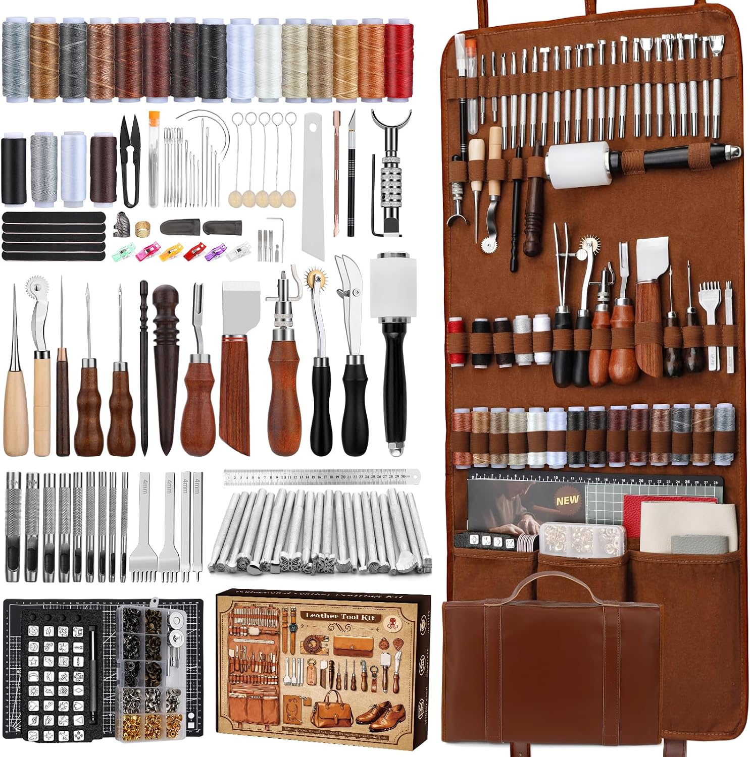 Leather Working Kit, Leather W - Craft Tools 评论和价格