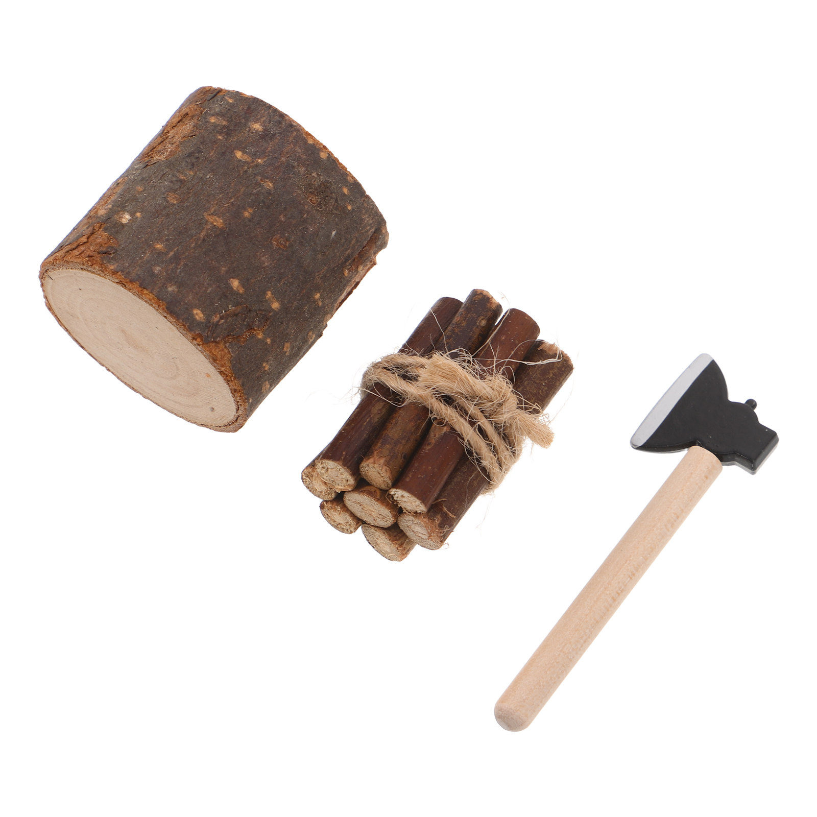 Miniature Firewood Set with Ch - Craft Tools 评论和价格