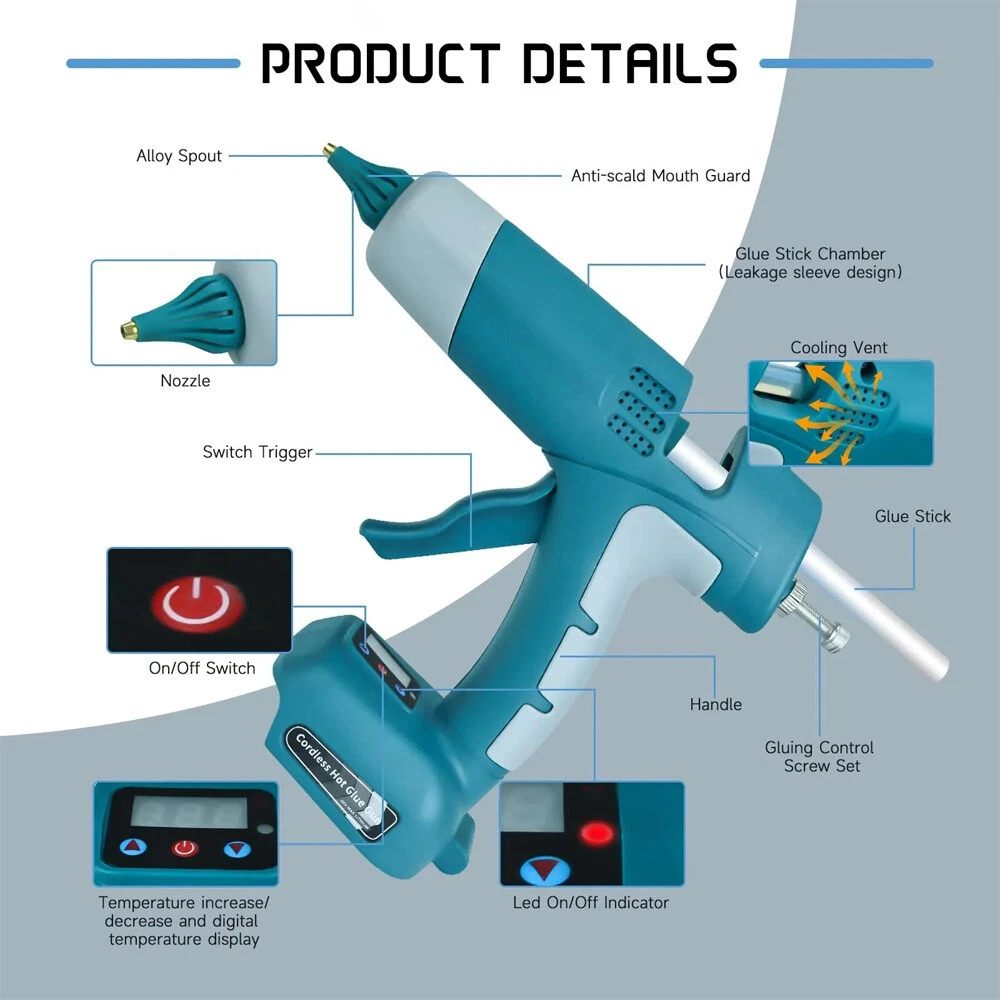 Newest Cordless Hot Melt Glue  - Hot Melt Glue Gun Cordless 评论和价格