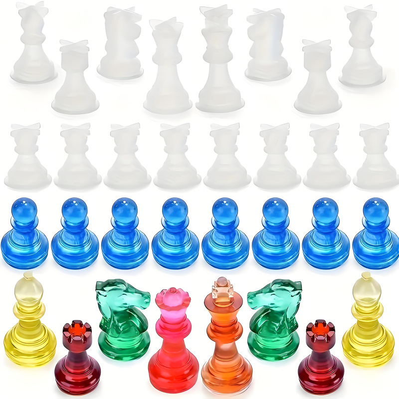 11Chessboard16Resin Silicone M - Silicone Epoxy Resin Molds Set 评论和价格