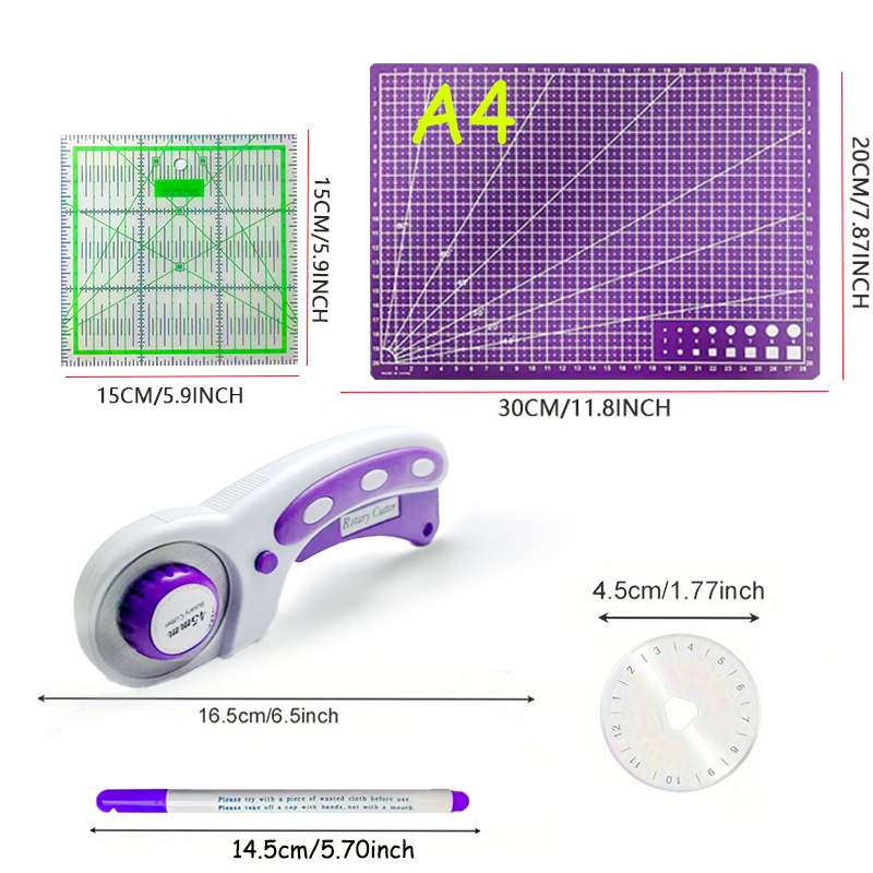 45mm Rotary Cutter with Thicke - Rotary Cutter For Fabric 45Mm 评论和价格