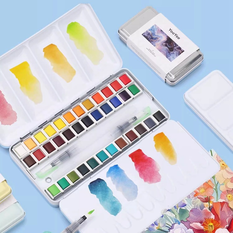 YooYee Solid Watercolor Paints - Watercolor Paint Set Solid Pigment 评论和价格