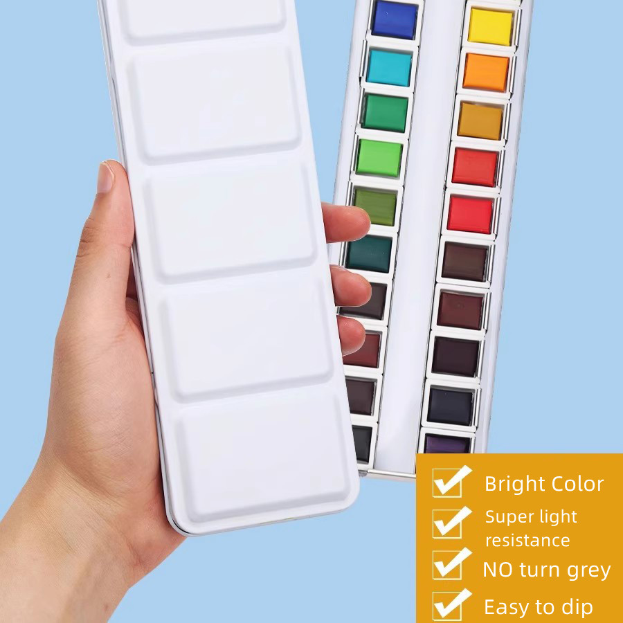 YooYee Solid Watercolor Paints - Watercolor Paint Set Solid Pigment 评论和价格