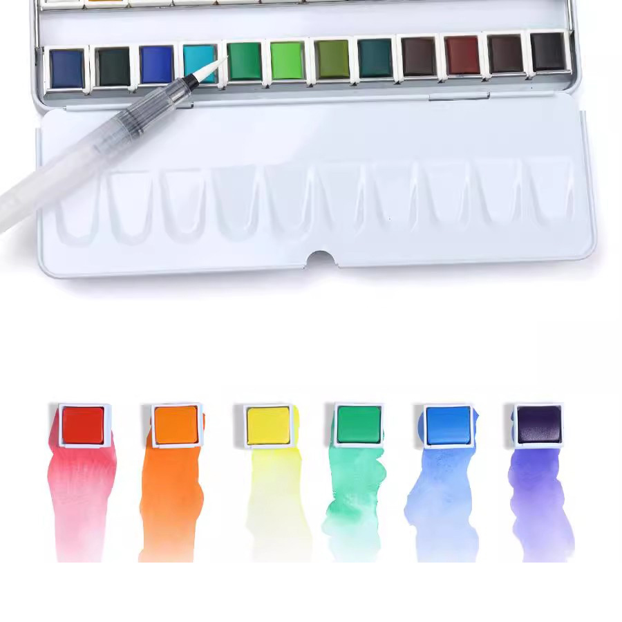 YooYee Solid Watercolor Paints - Watercolor Paint Set Solid Pigment 评论和价格