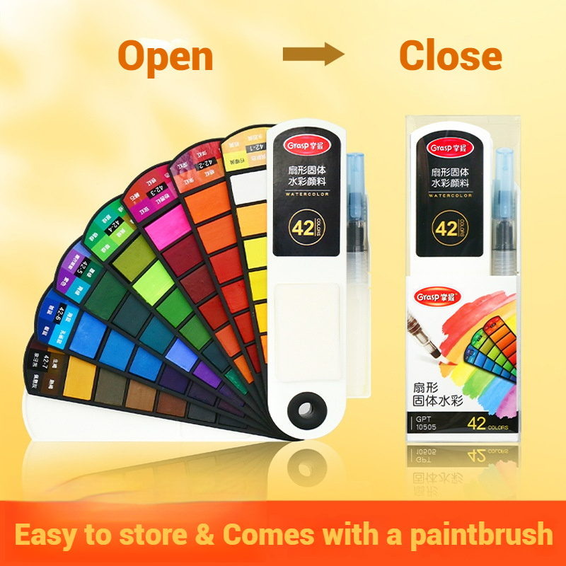 18/24/42/60 Solid Watercolor P - Watercolor Paint Set Solid Pigment 评论和价格