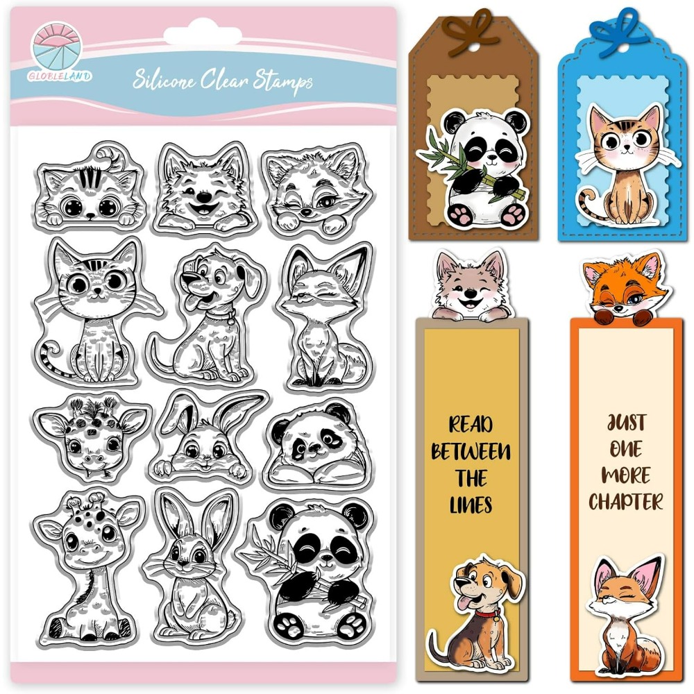 Cat Dog Rabbit Clear Stamps fo - Clear Silicone Stamps For Card Making 评论和价格
