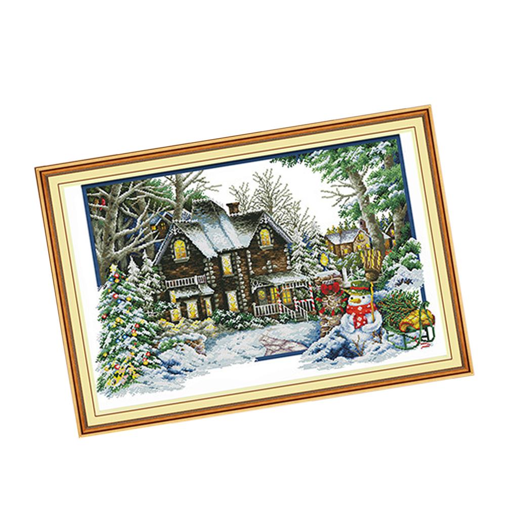 Stamped Cross Stitch Kit with  - Cross Stitch Stamped Kits Beginners 评论和价格