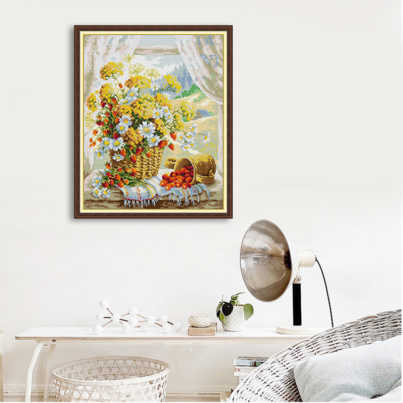 Stamped Cross Stitch Kit Canva - Cross Stitch Stamped Kits Beginners 评论和价格