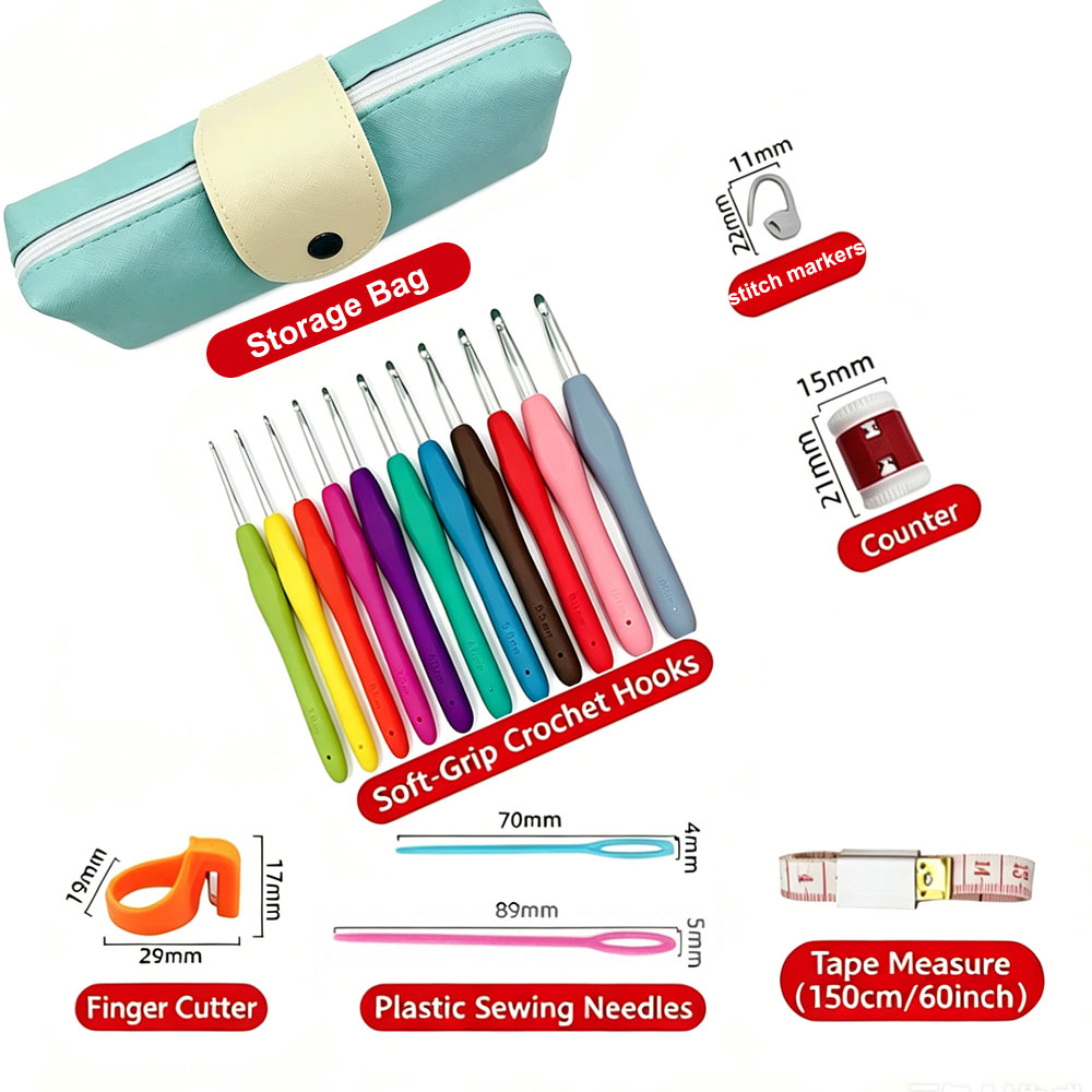 37pcs Crochet Hooks Kits with  - Sewing 评论和价格